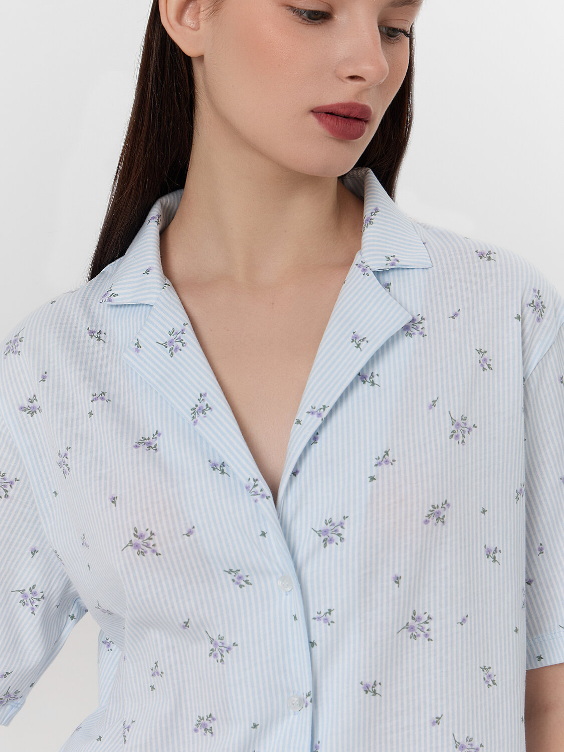 MARK FORMELLE Комплект 575906 592554 цветы на голубой полоске