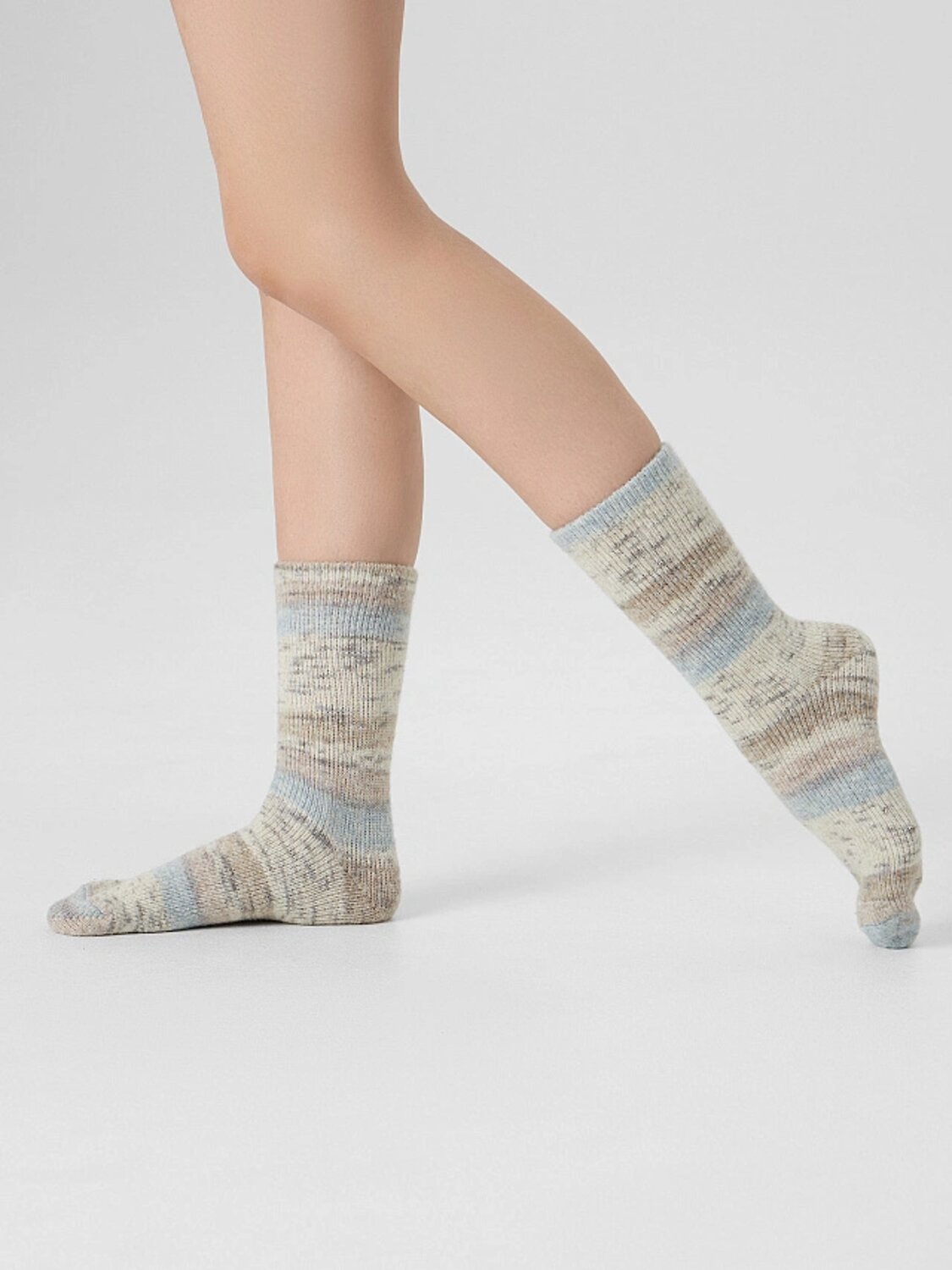 MARK FORMELLE Женские носки 575909 399K-3364 коричневый /голубой