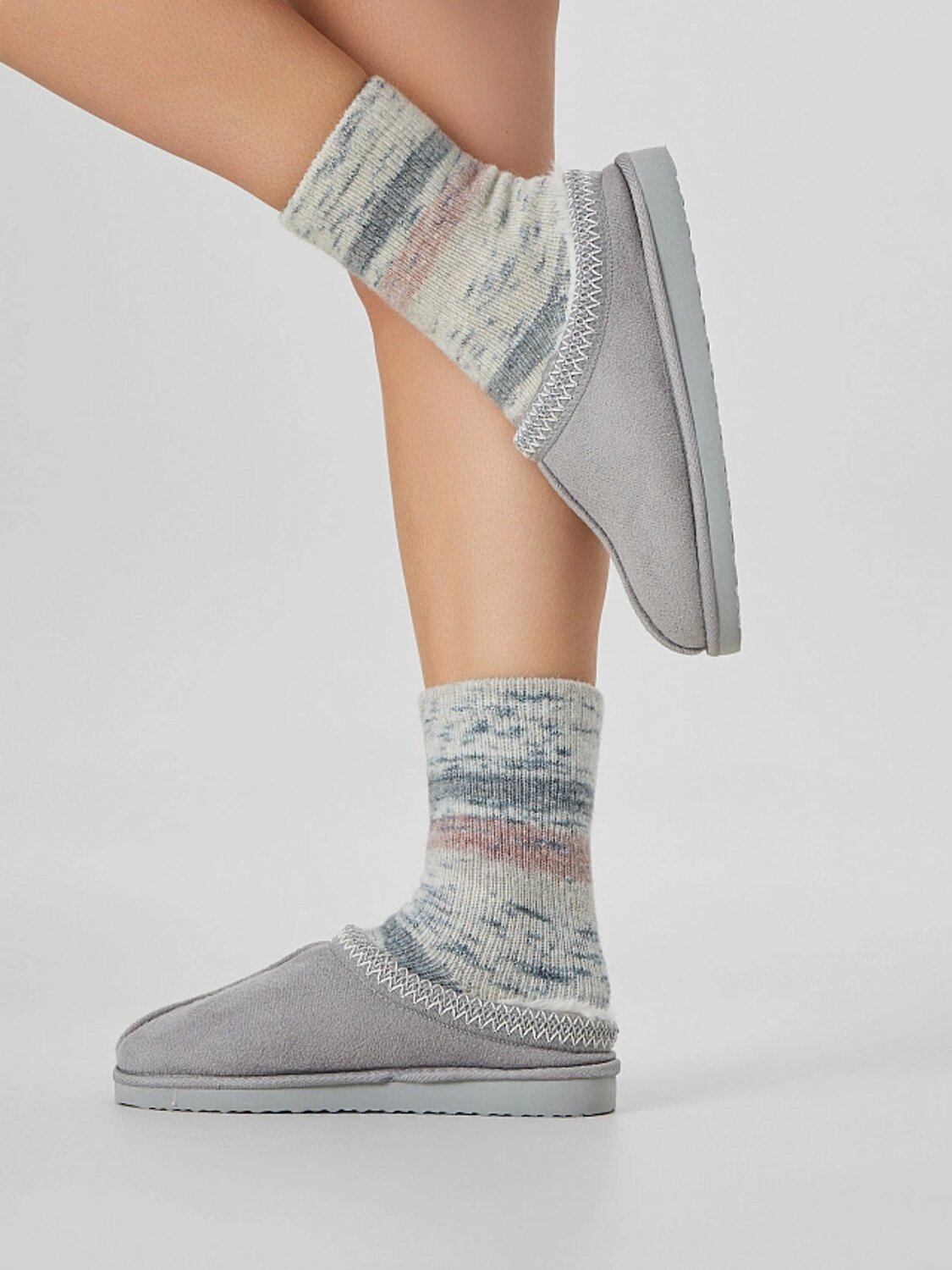MARK FORMELLE Женские носки 575910 399K-3364 серый /розовый