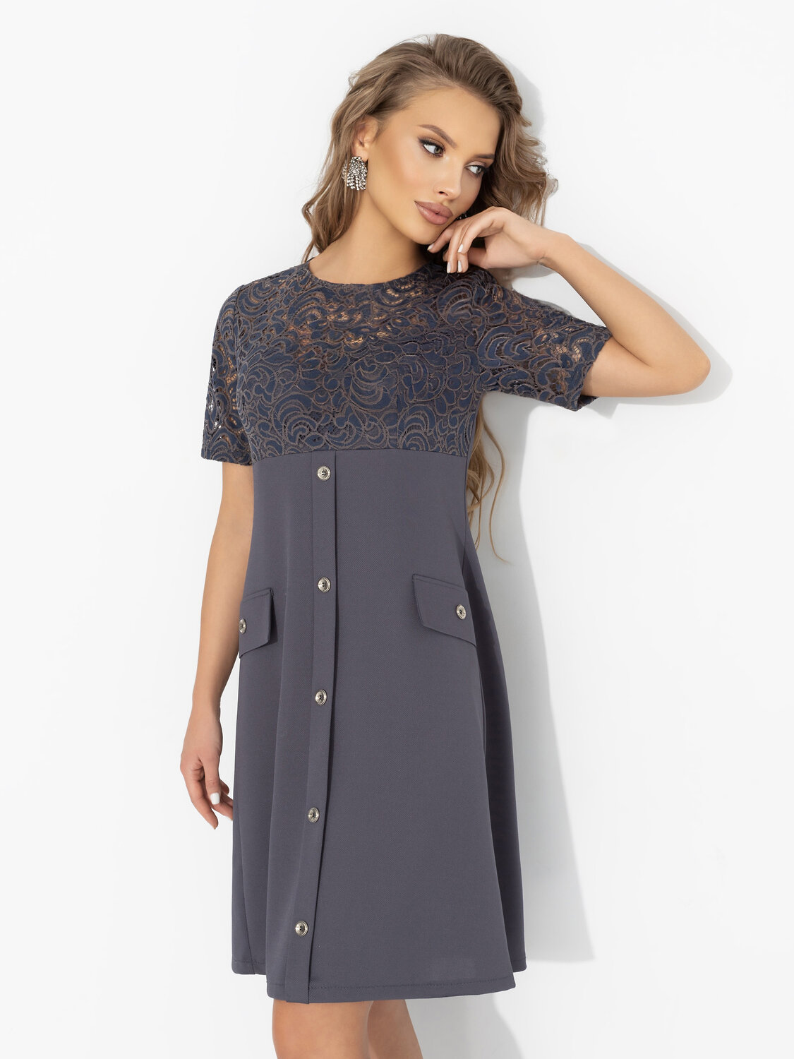 CHARUTTI Платье 575916 12497 Серый