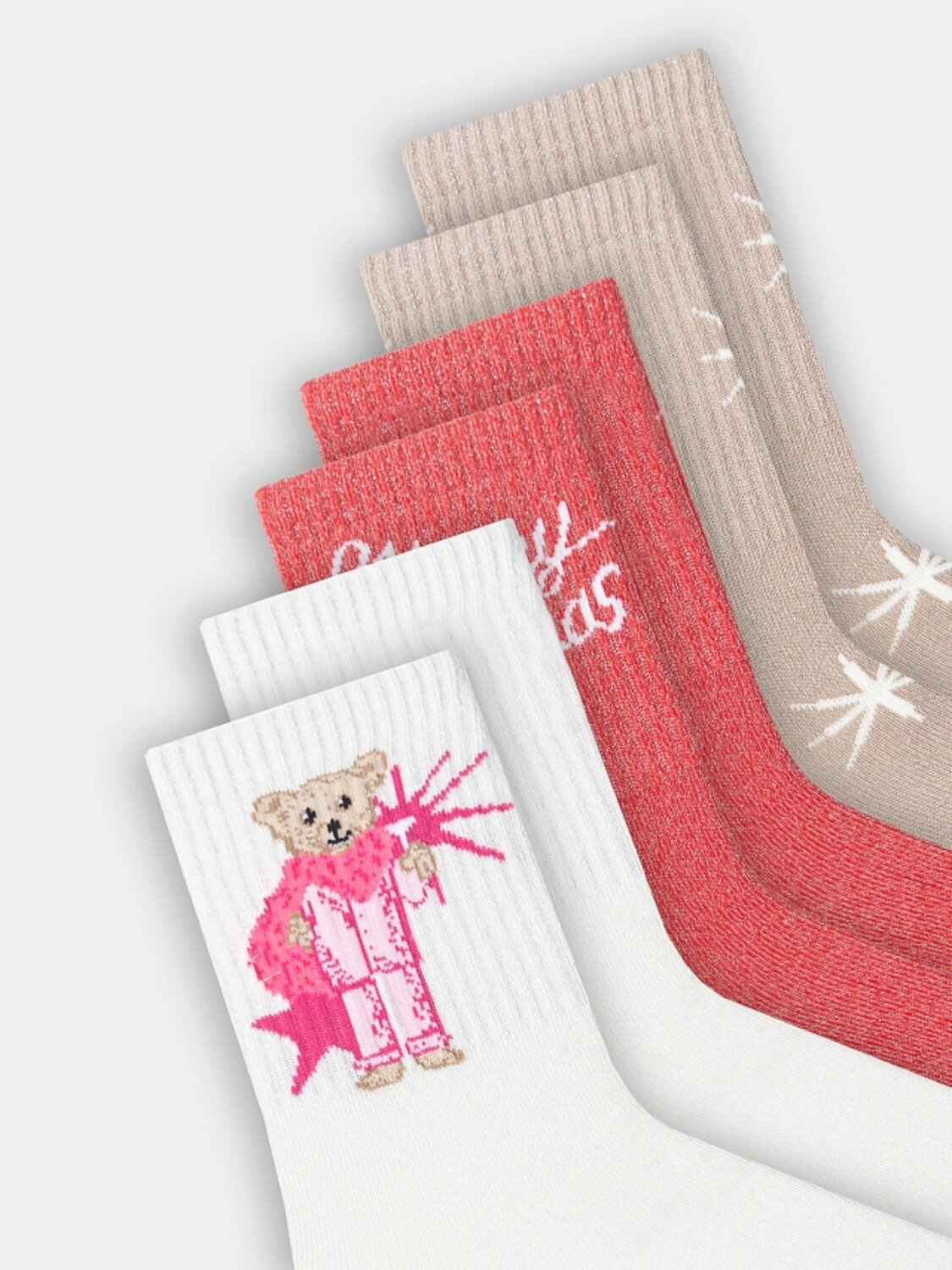 MARK FORMELLE Женские носки 575919 217A-3426 молочный /я.красный /капучино/