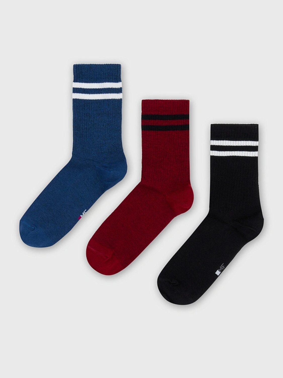 MARK FORMELLE Женские носки 575922 217A-574 черный /вишневый /джинсовый/