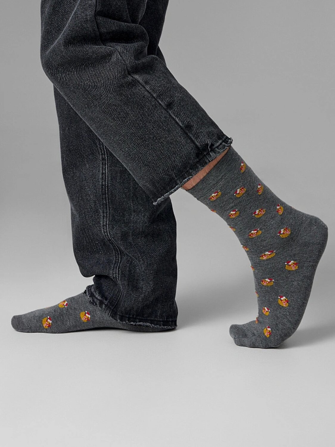 MARK FORMELLE Мужские носки 575938 017K-3421 т.серый меланж