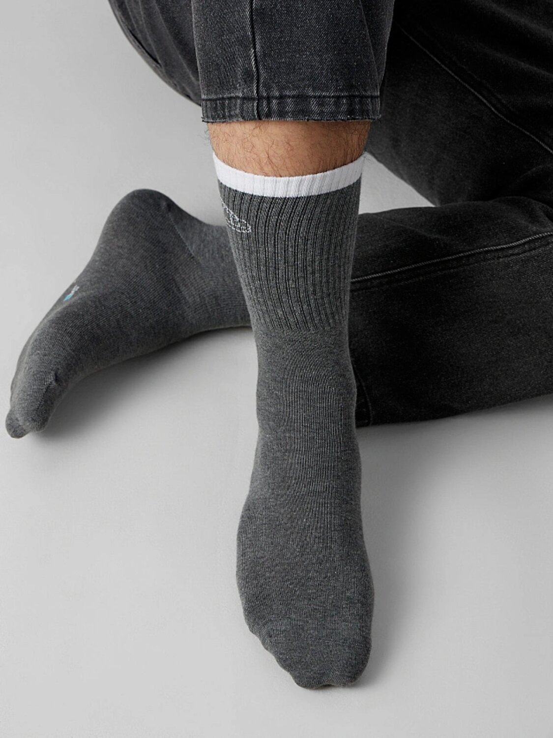MARK FORMELLE Мужские носки 575943 107K-2909 т.серый меланж
