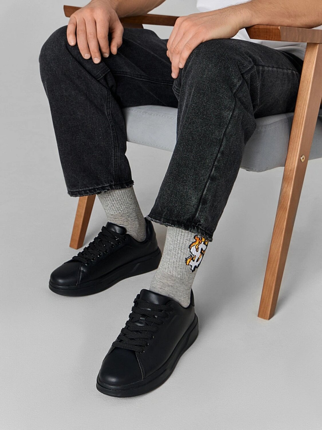 MARK FORMELLE Мужские носки 575946 107K-3347 серый меланж