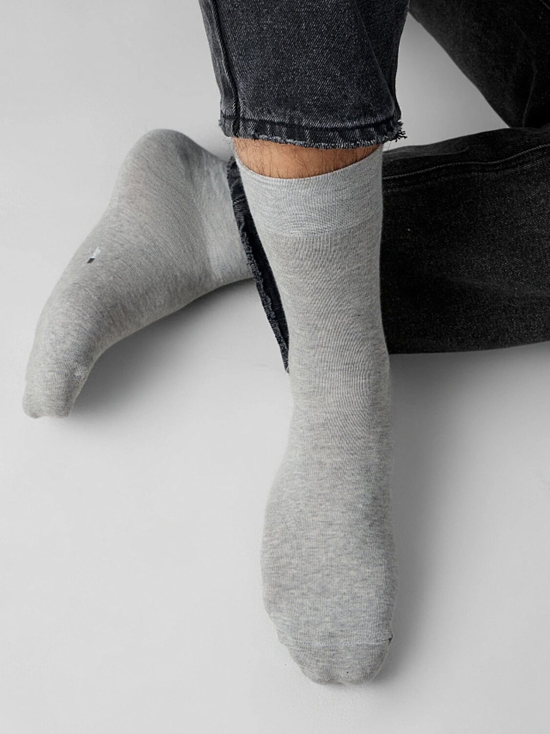 MARK FORMELLE Мужские носки 575958 001A-001 серый меланж /графитовый /черный/