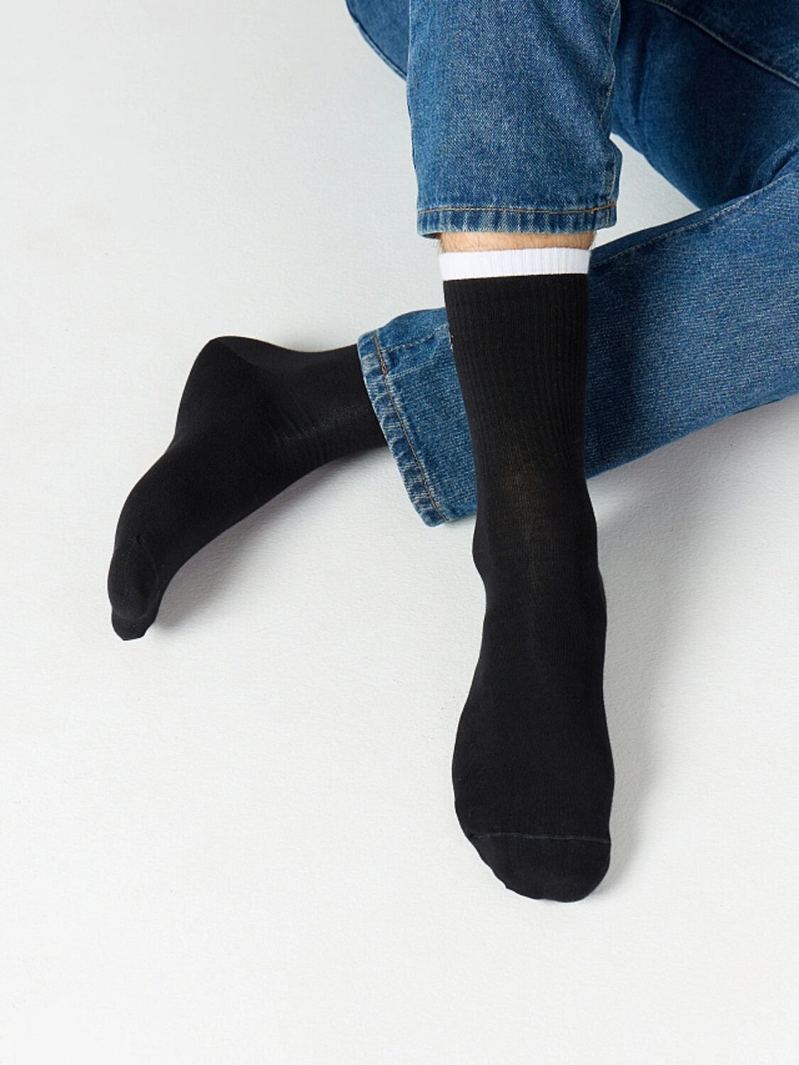 MARK FORMELLE Мужские носки 575961 107A-2492 черный /серый меланж /белый/