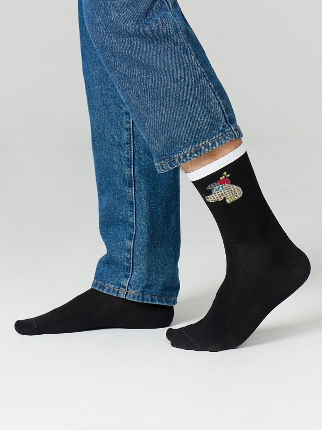 MARK FORMELLE Мужские носки 575961 107A-2492 черный /серый меланж /белый/