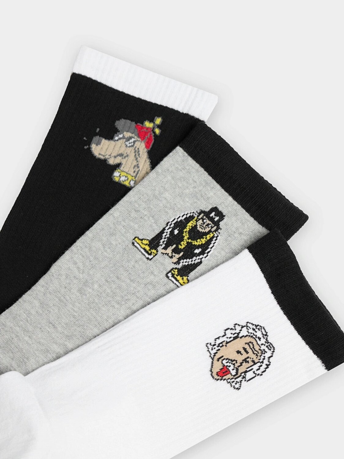 MARK FORMELLE Мужские носки 575961 107A-2492 черный /серый меланж /белый/