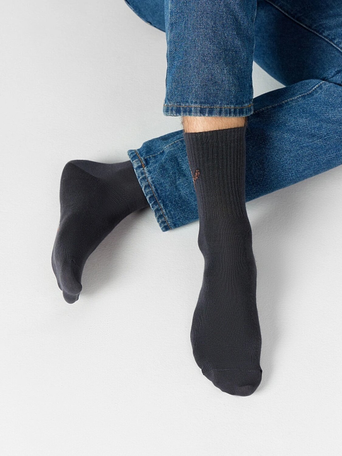 MARK FORMELLE Мужские носки 575962 107A-2904 графит /капучино /т.синий/