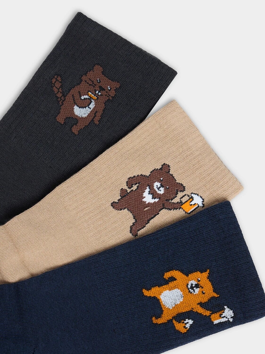 MARK FORMELLE Мужские носки 575962 107A-2904 графит /капучино /т.синий/