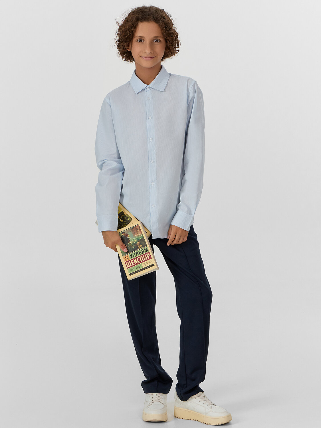 MARK FORMELLE Рубашка 575978 123478 бело -голубая полоска