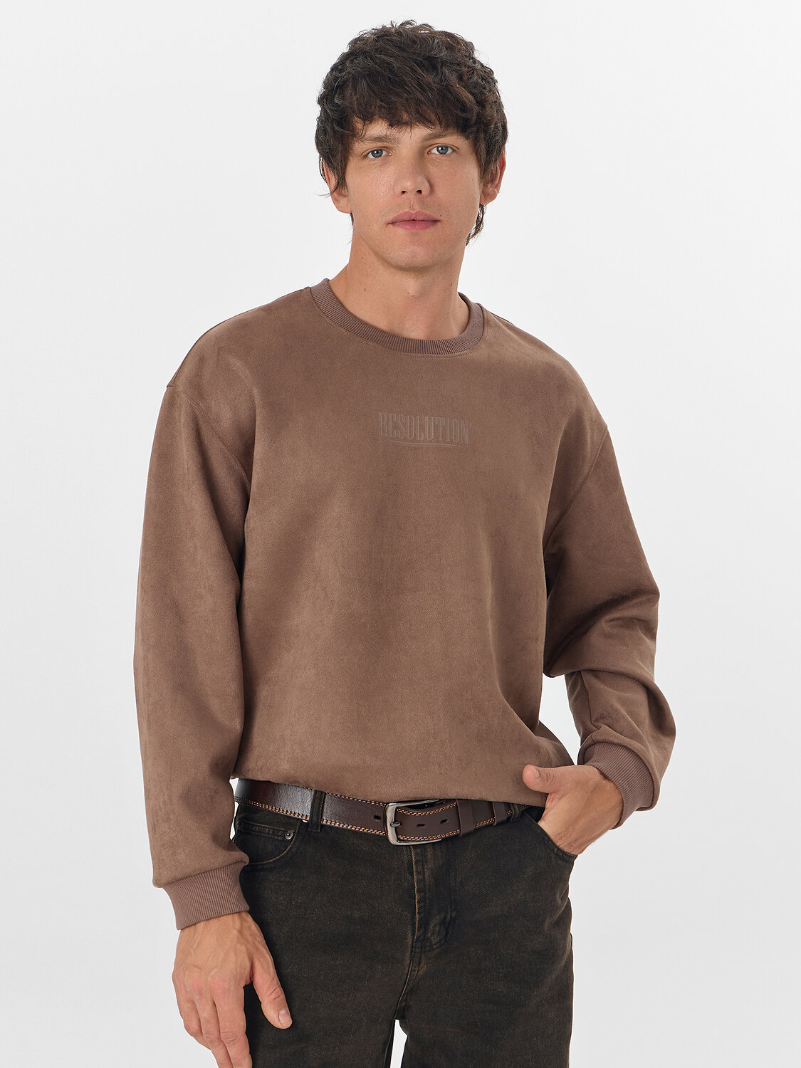 MARK FORMELLE Свитшот 575979 121941 тауп +печать