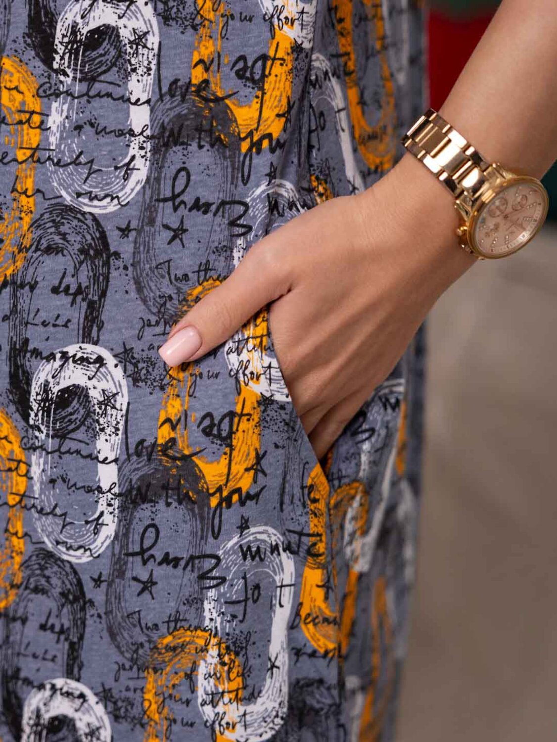 Текс-плюс Халат 575985 НФ-00246183 Серый, оранжевый