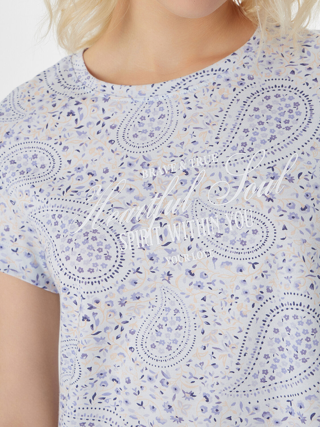 MARK FORMELLE Сорочка 576007 572402 узор на голубом