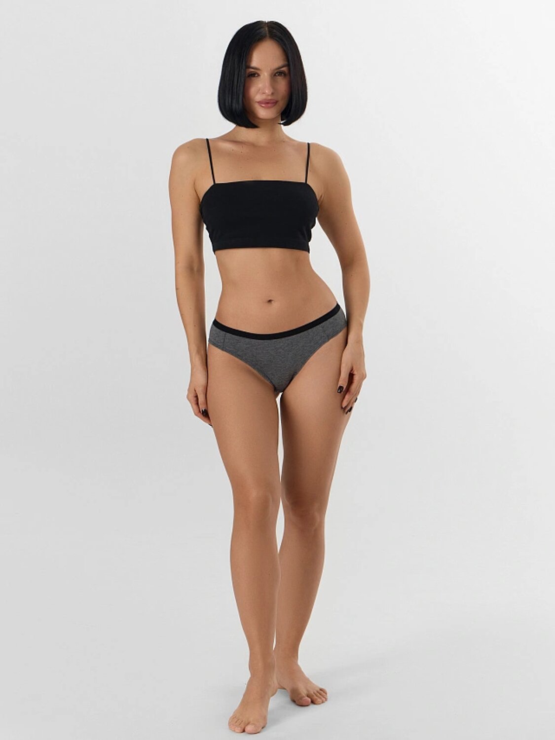 MARK FORMELLE Трусы 576026 412247H-3 меланж темно-серый+гортензия +черный