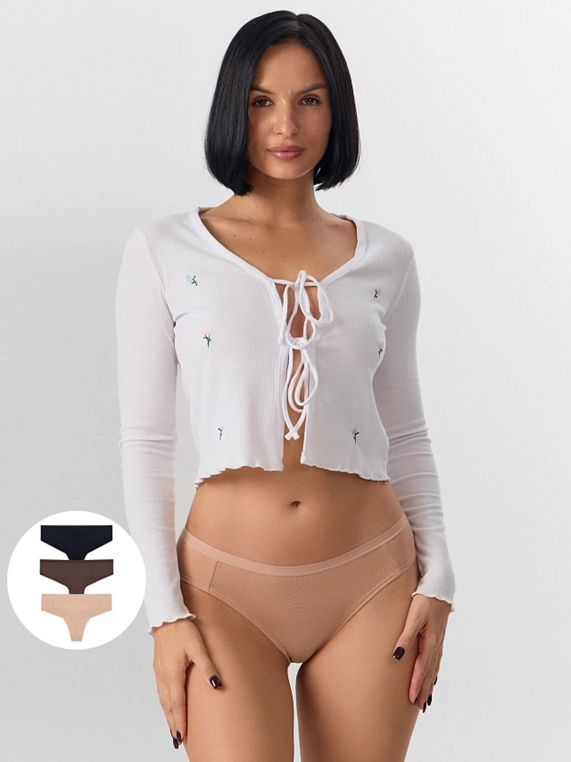 MARK FORMELLE Трусы 576027 412247H-3 телесный +цикорий +черный