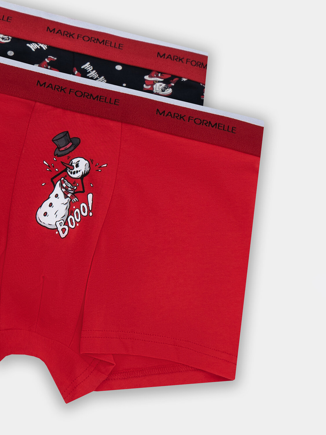 MARK FORMELLE Трусы 576045 411228-2 красный +Деды морозы на черном