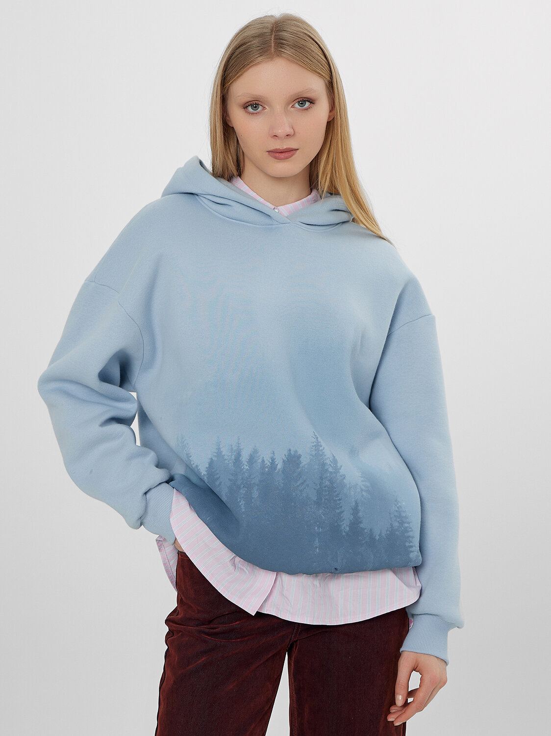 MARK FORMELLE Худи 576049 122775 небесно голубой +печать