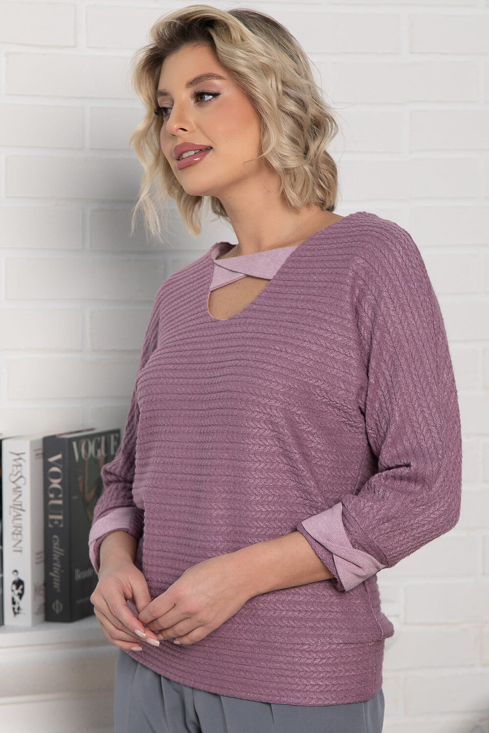 LT Collection Блуза 576071 Б14942-50М лиловый