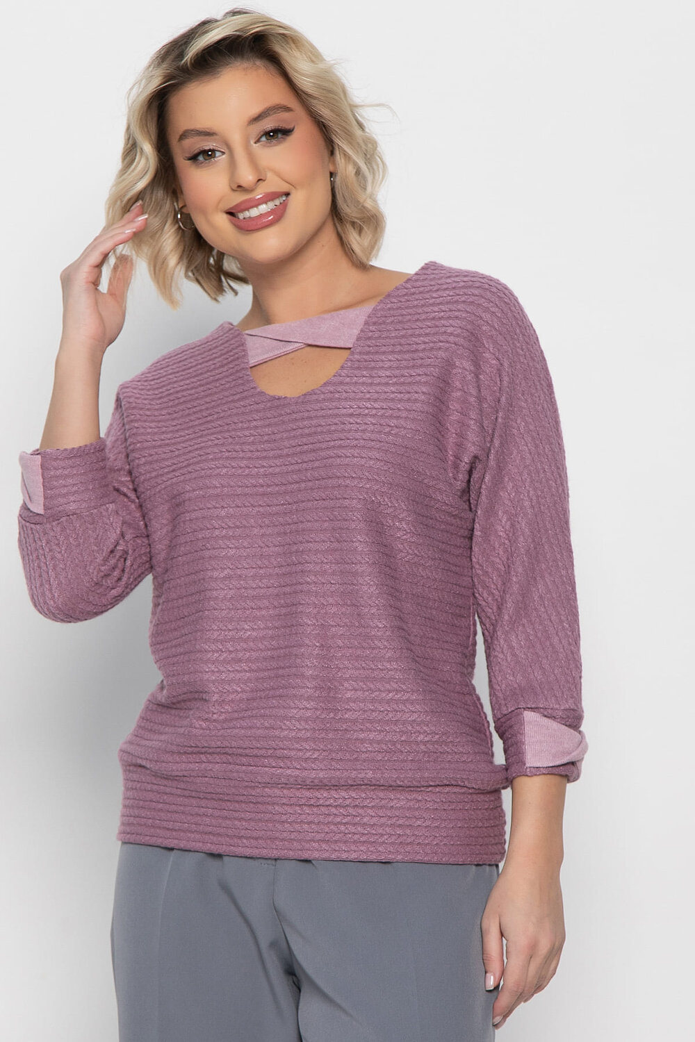 LT Collection Блуза 576071 Б14942-50М лиловый