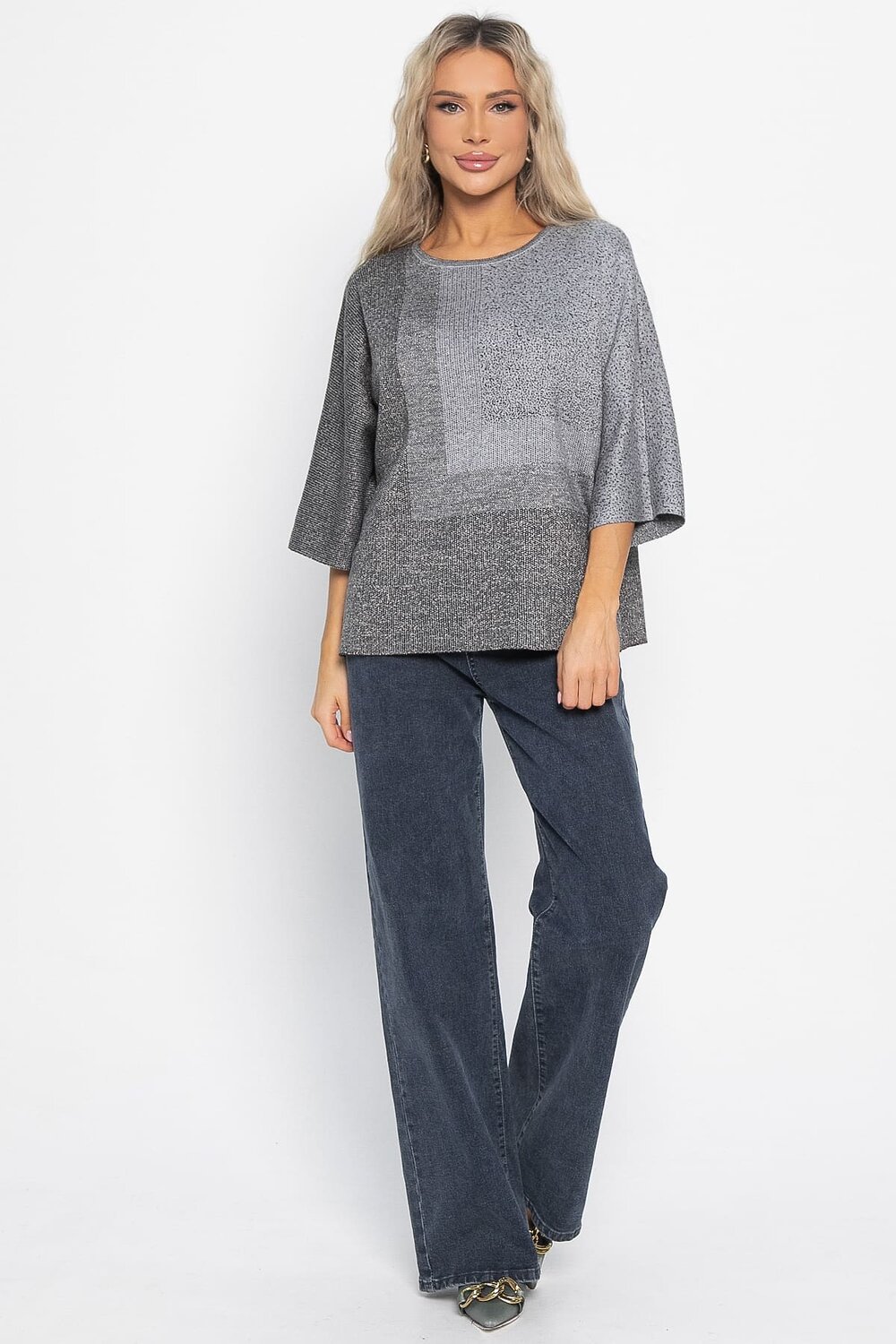 LT Collection Джемпер 576075 Б14999-4М серый