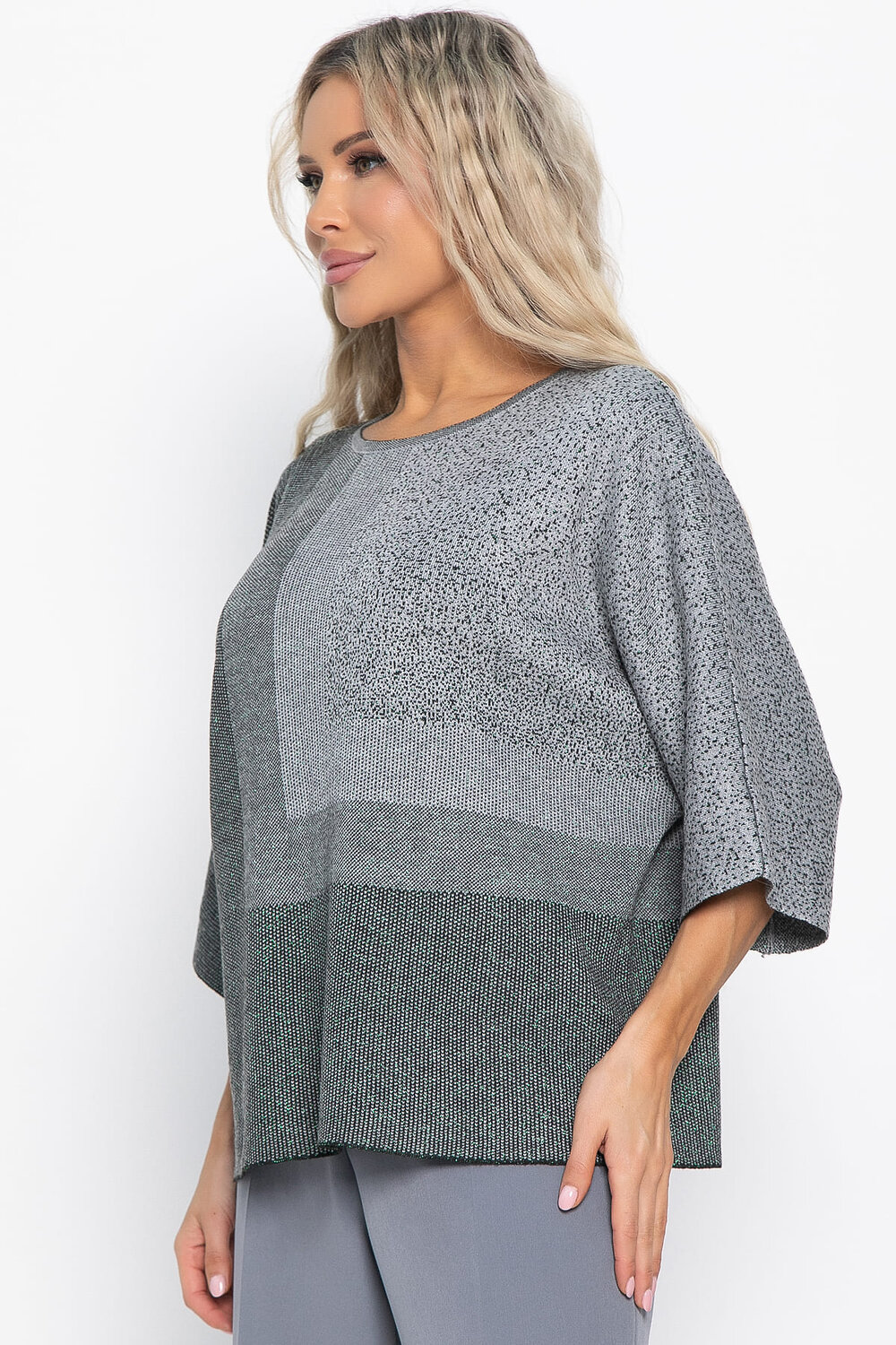 LT Collection Джемпер 576077 Б14998-4М серый