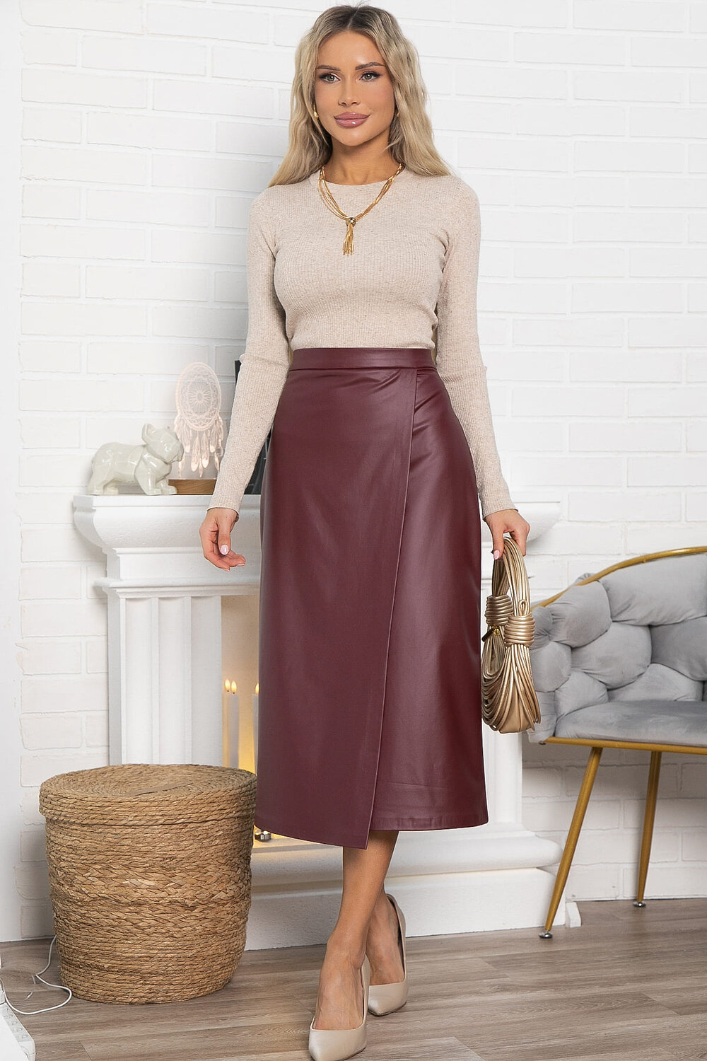 LT Collection Юбка 576079 Ю15014-25М бордовый