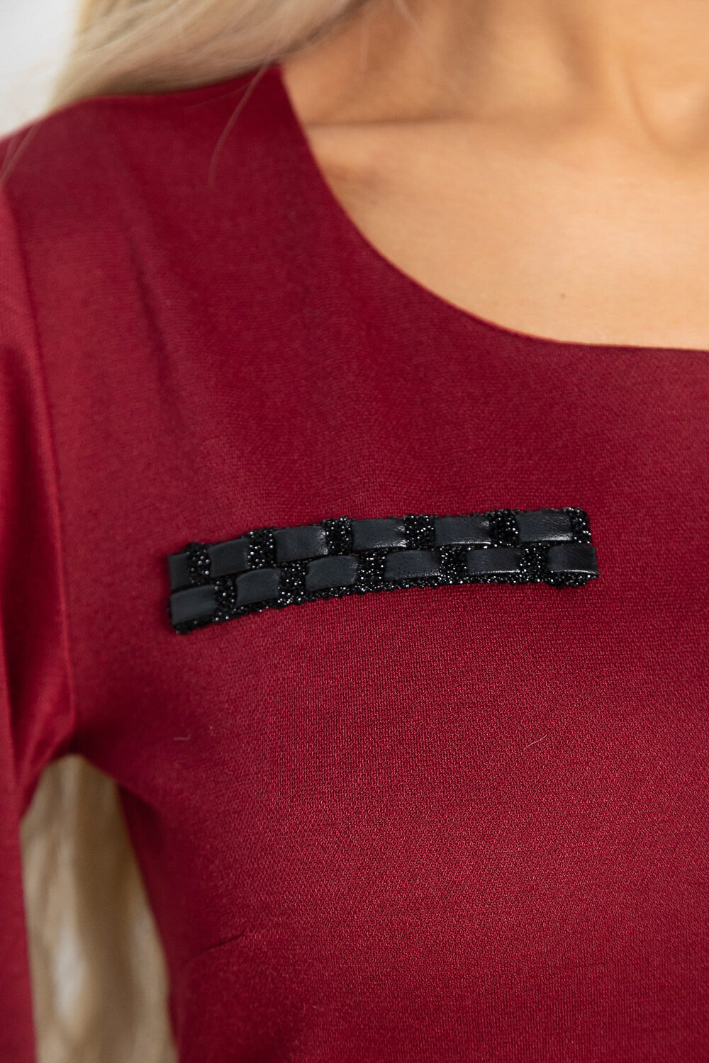 LT Collection Платье 576083 П15012-18М бордовый