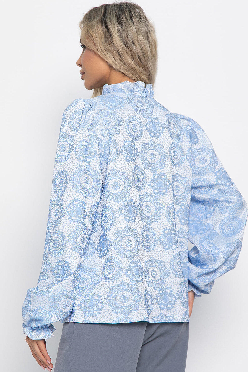 LT Collection Блуза 576084 Б15015-18М голубой