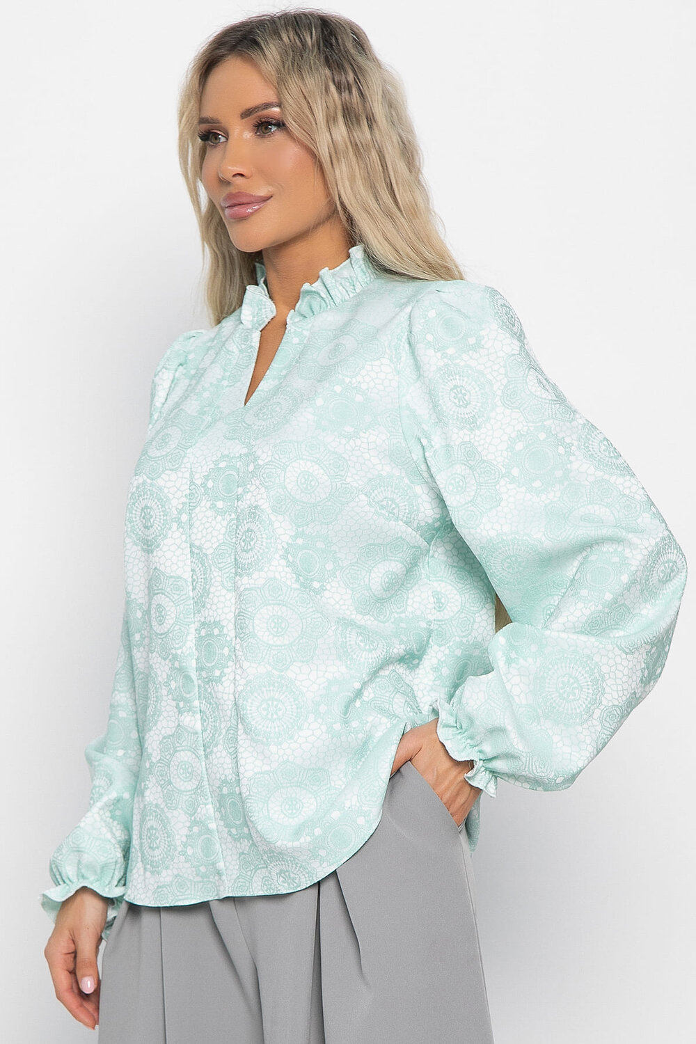 LT Collection Блуза 576085 Б15017-18М мятный