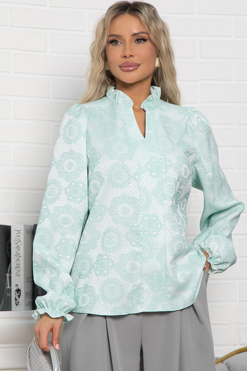 LT Collection Блуза 576085 Б15017-18М мятный