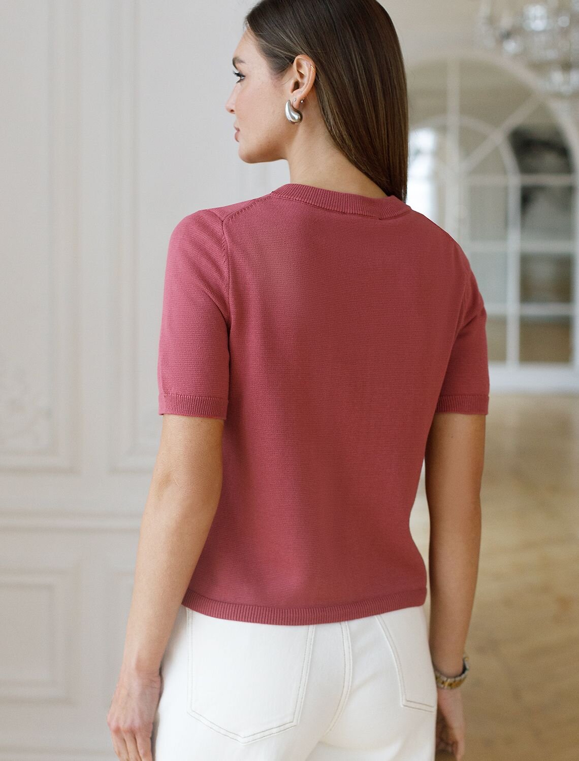 VILATTE Кардиган 576090 D31.151 пыльно-розовый