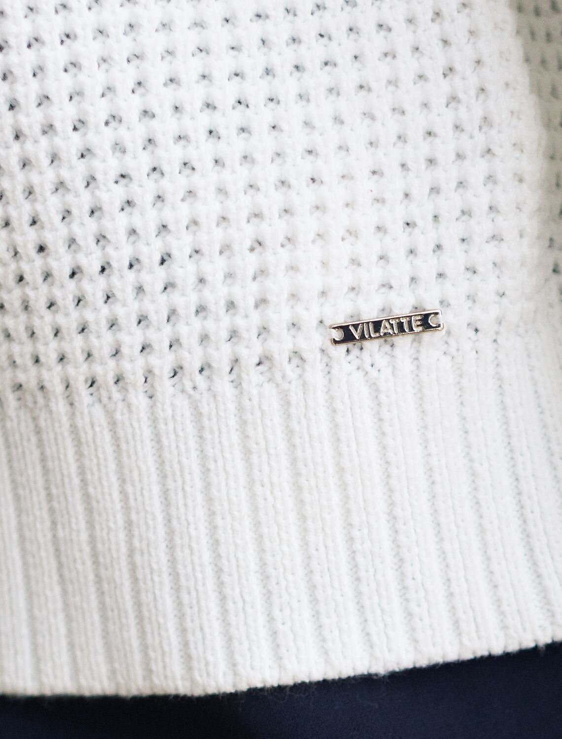 VILATTE Джемпер 576095 D39.379 белый