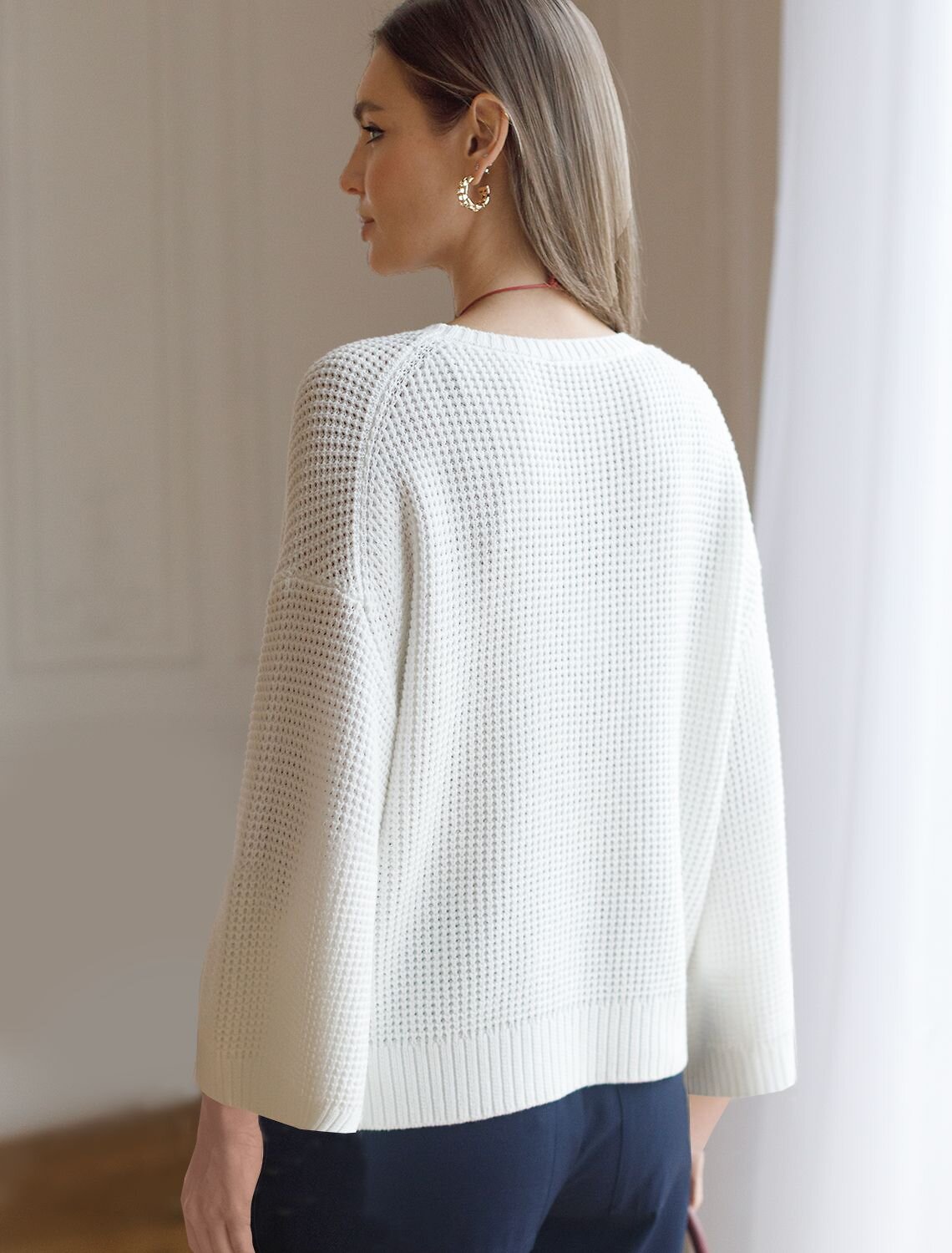 VILATTE Джемпер 576095 D39.379 белый