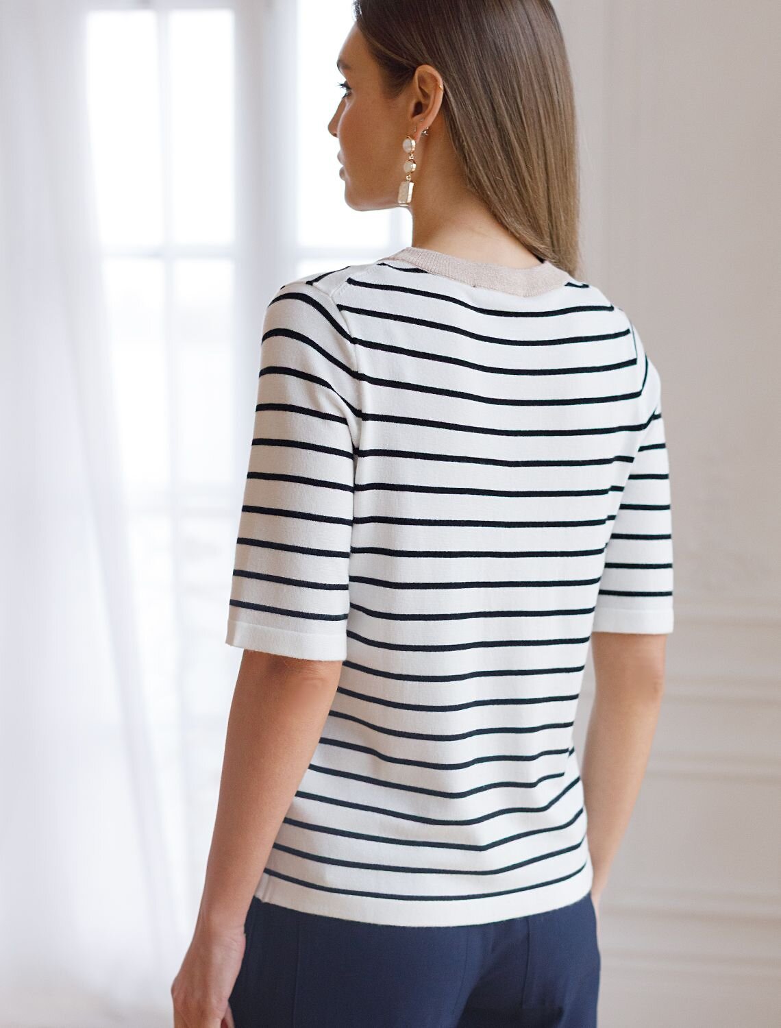 VILATTE Джемпер 576099 D39.386 белый