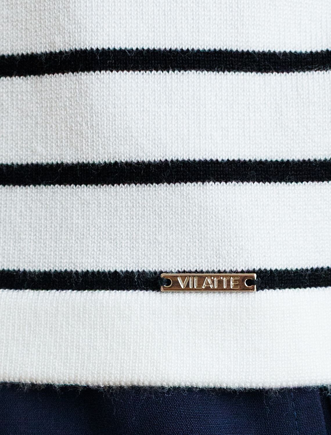 VILATTE Джемпер 576099 D39.386 белый