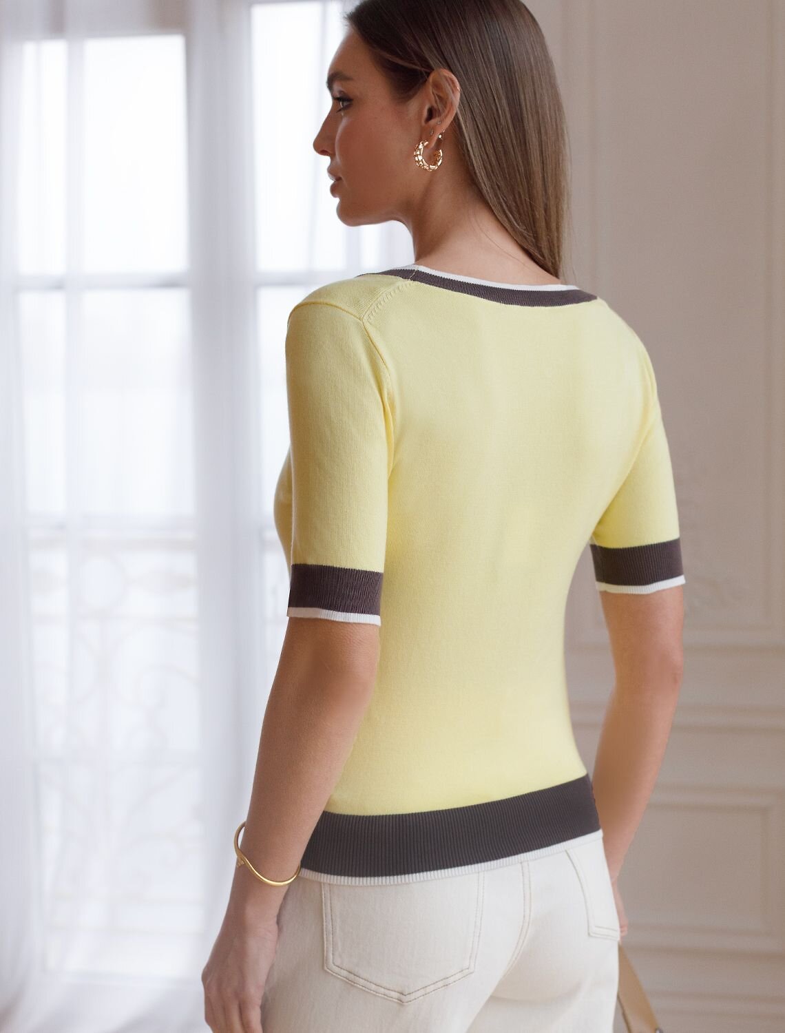 VILATTE Джемпер 576103 D39.387 лимонный