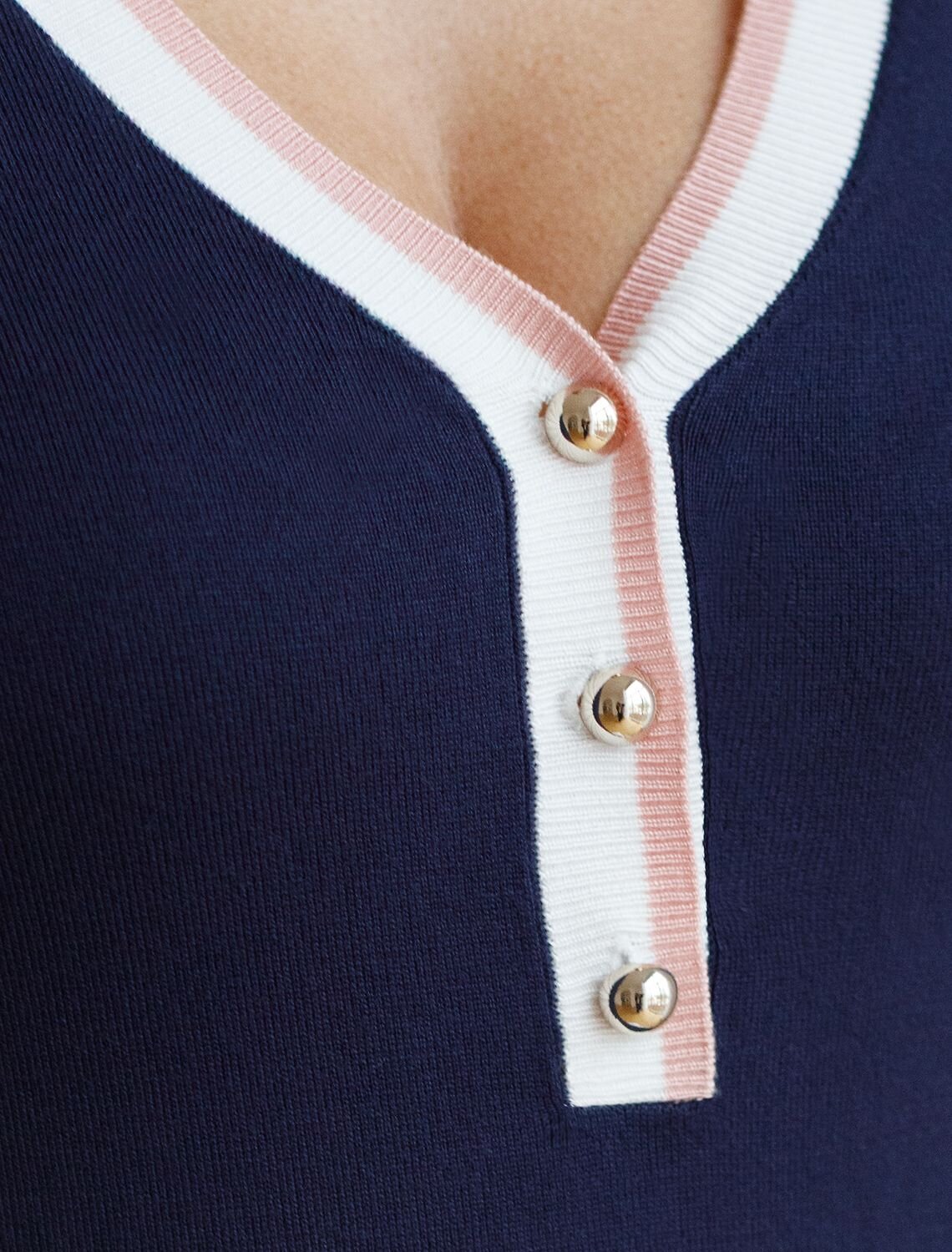 VILATTE Джемпер 576107 D39.387 темно-синий