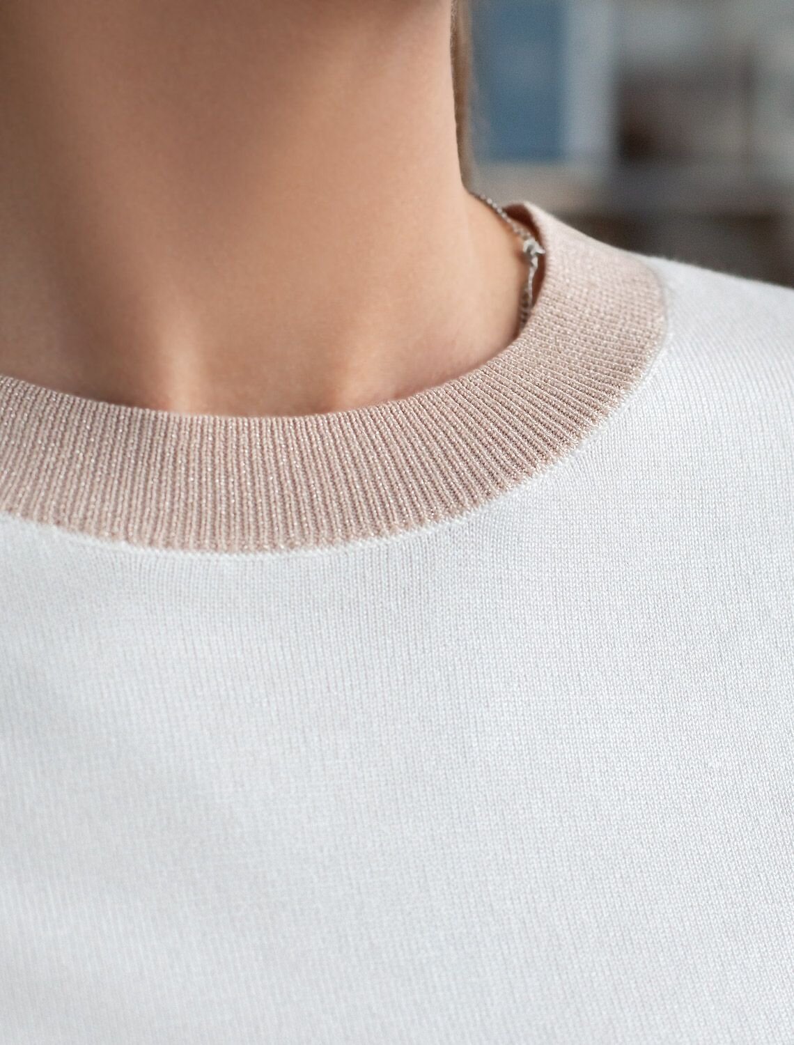 VILATTE Джемпер 576108 D39.388 белый