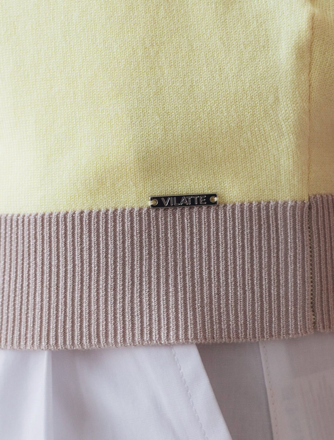 VILATTE Джемпер 576110 D39.388 лимонный