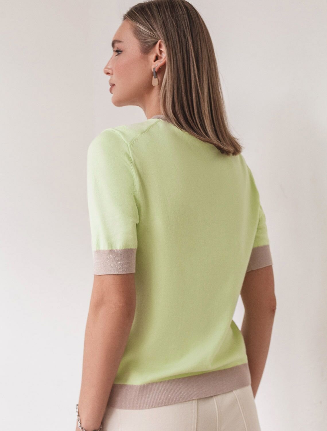 VILATTE Джемпер 576112 D39.388 светло-зеленый