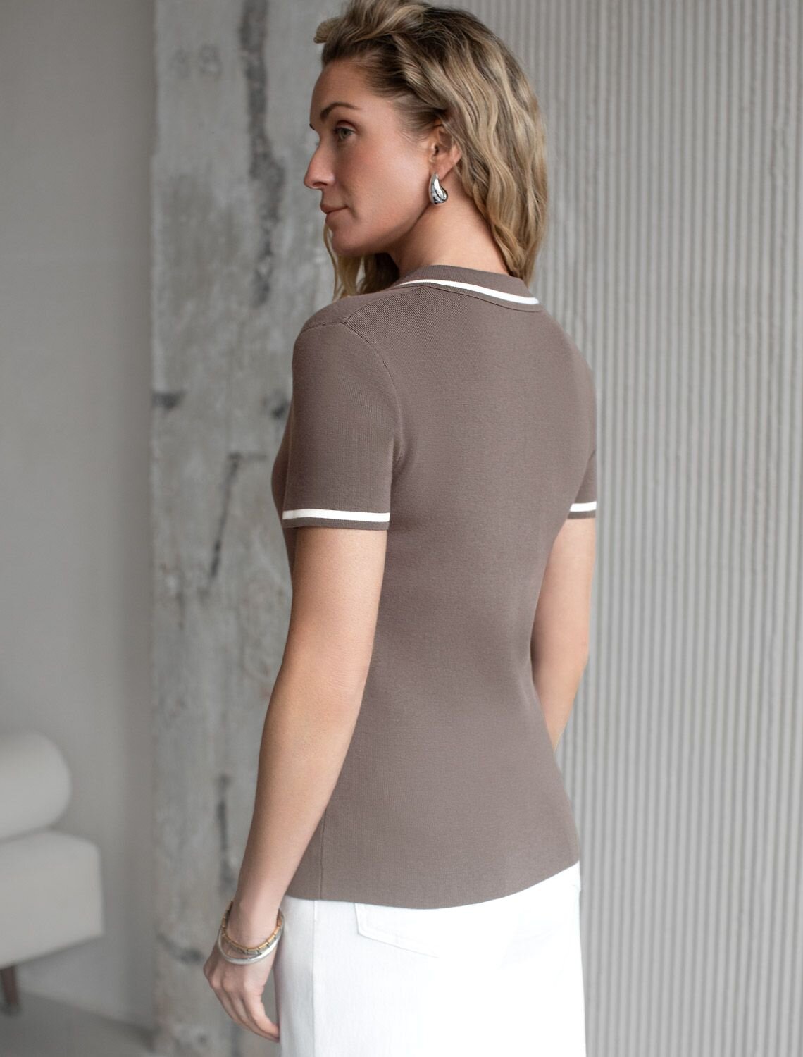 VILATTE Джемпер 576115 D39.389 кофейный