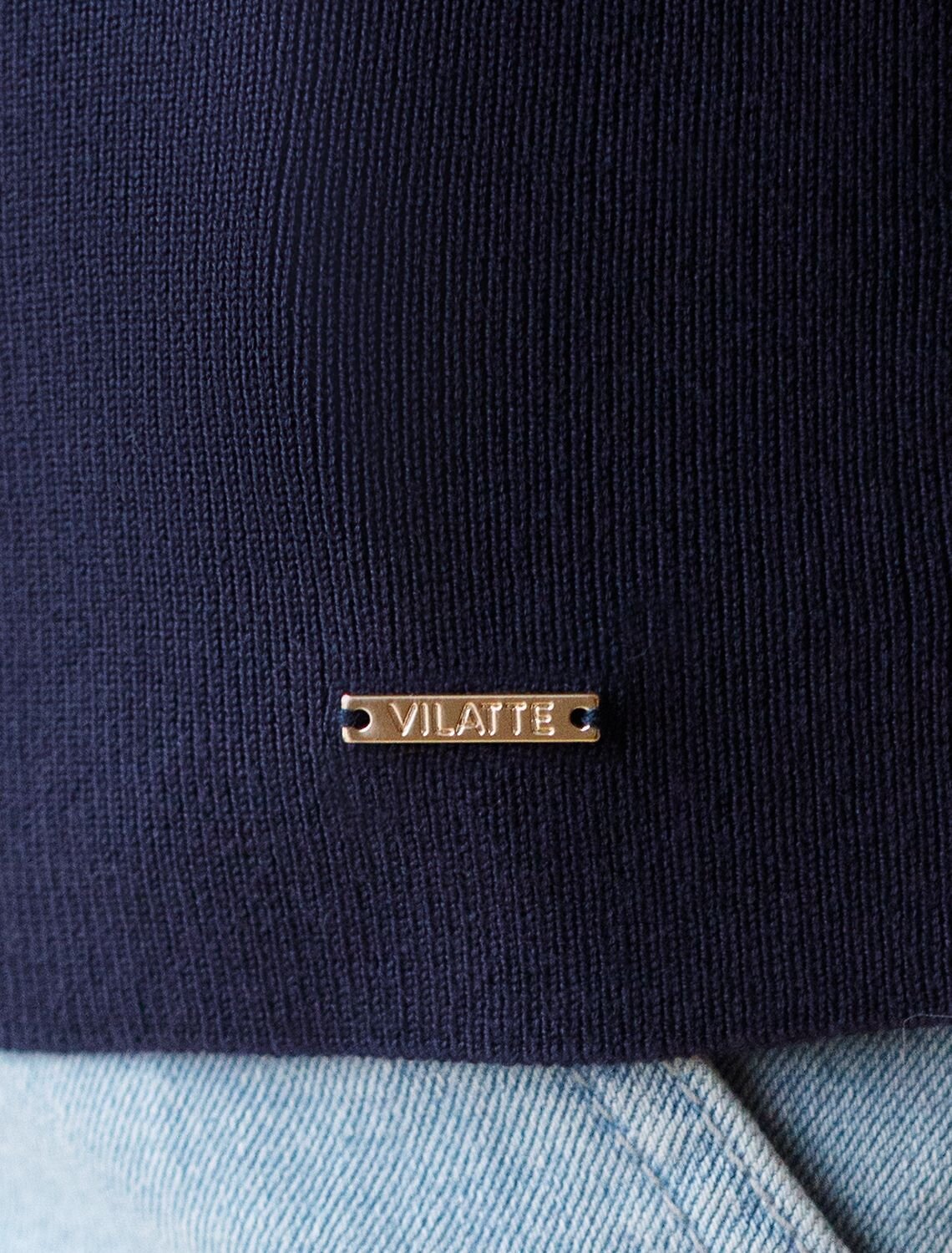 VILATTE Джемпер 576119 D39.389 темно-синий