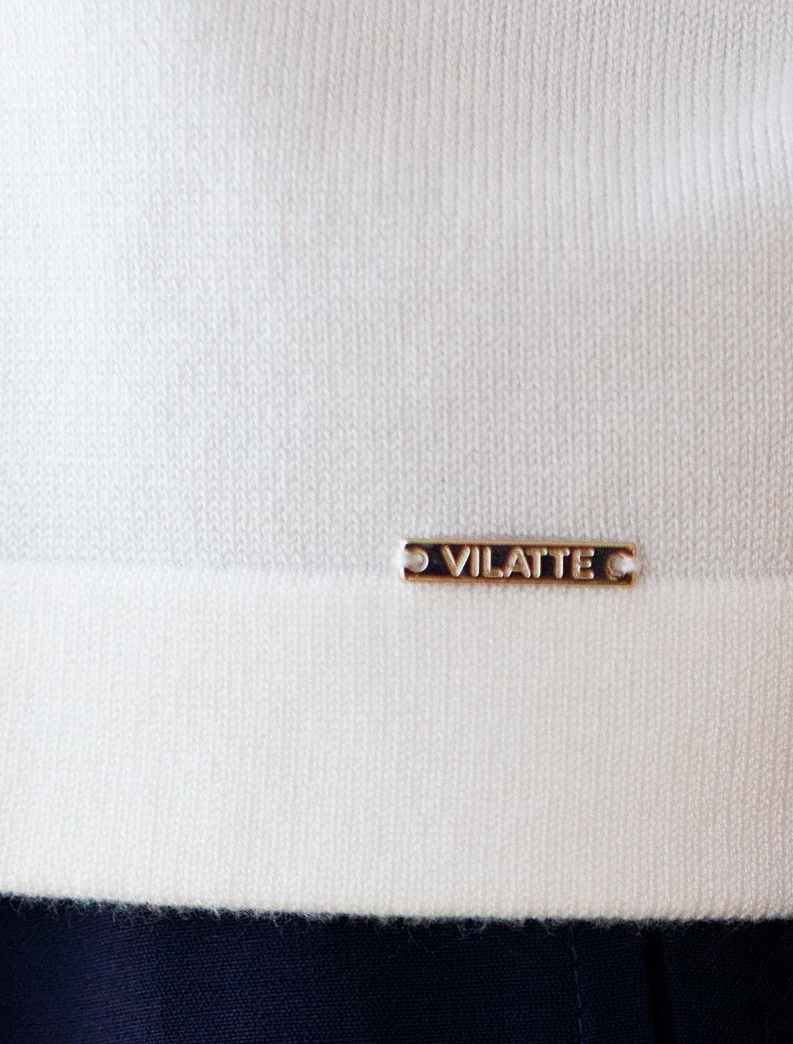 VILATTE Джемпер 576122 D39.403 белый