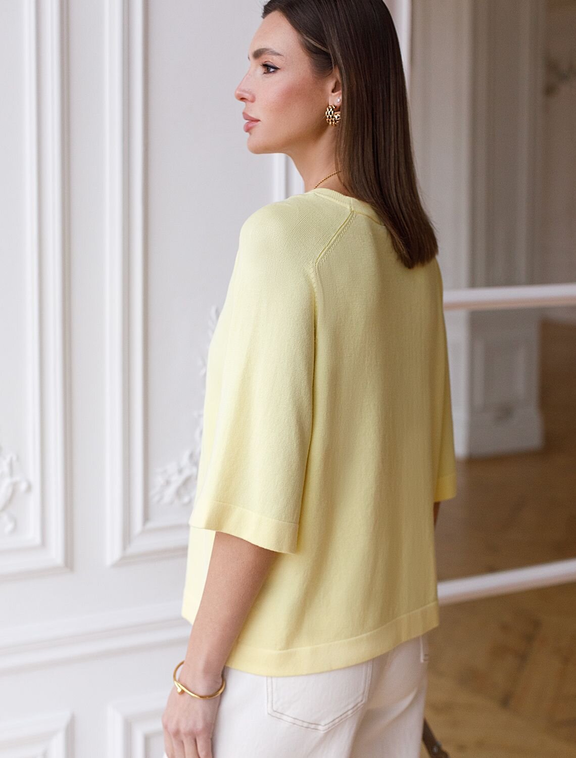 VILATTE Джемпер 576124 D39.403 лимонный