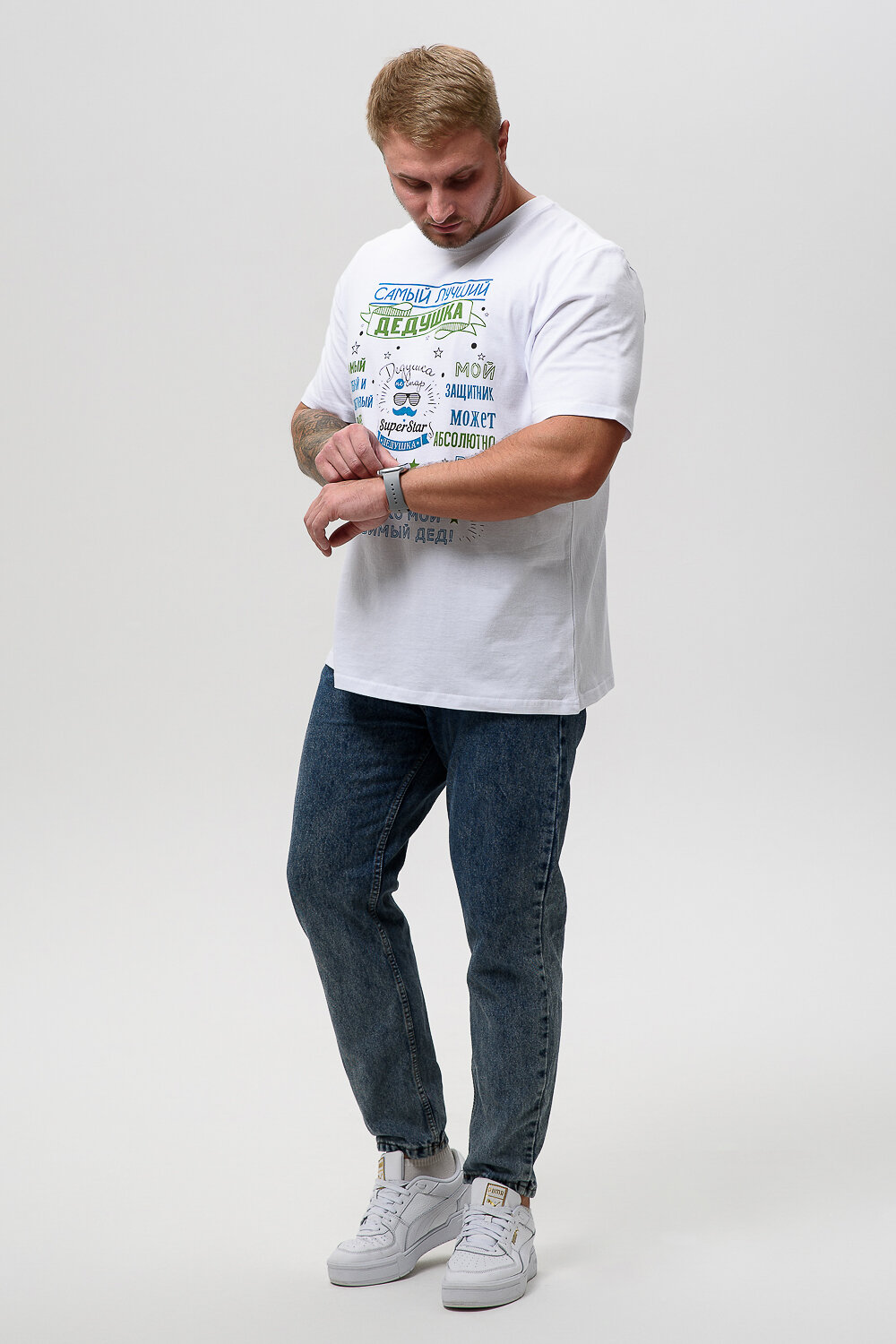 Натали Футболка 576145 8539 белый+авторитет