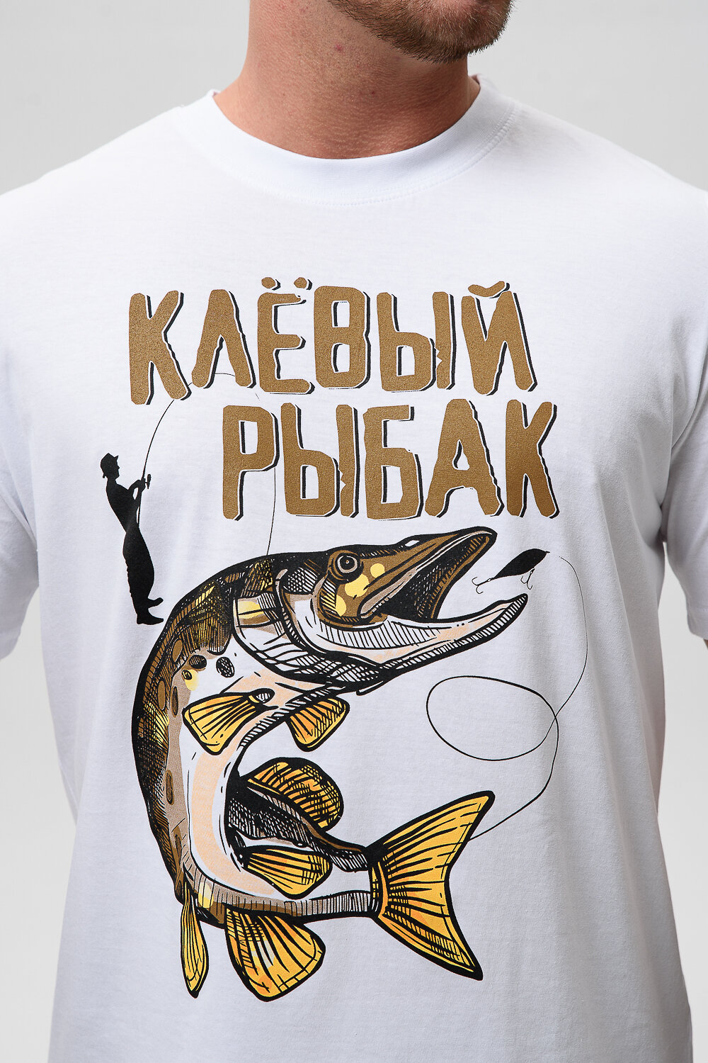 Натали Футболка 576148 8539 белый+рыбак