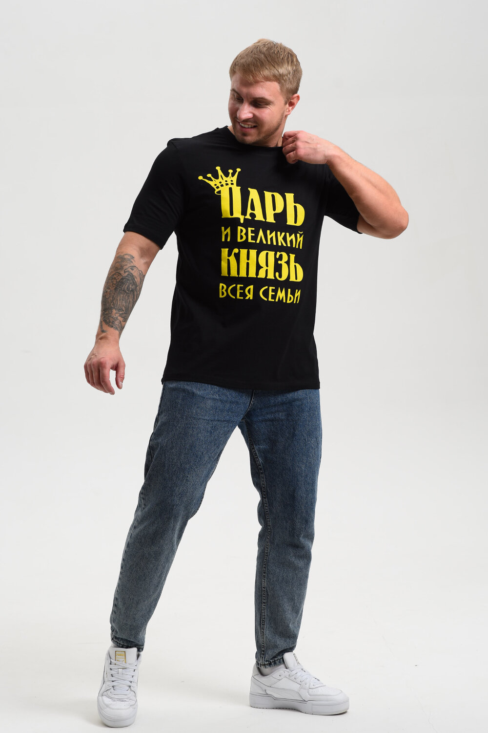 Натали Футболка 576149 8539 черный+князь