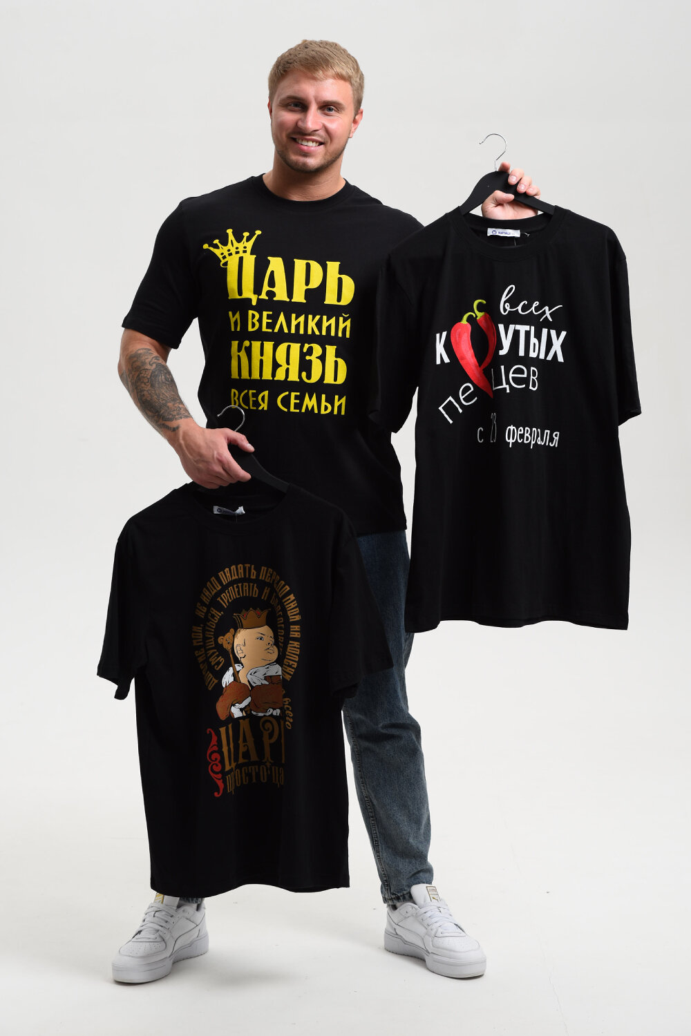 Натали Футболка 576149 8539 черный+князь